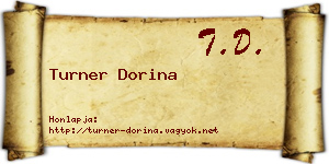 Turner Dorina névjegykártya